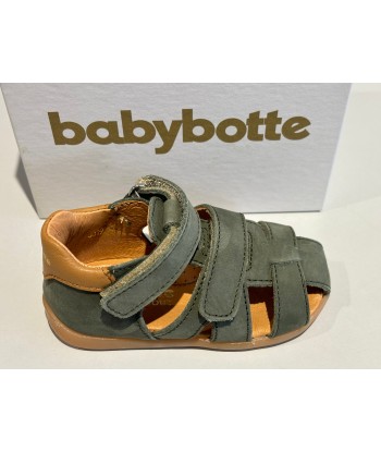 Sandalettes babybotte 4019B168 géo nabuck vert Jusqu'à 80% De Réduction