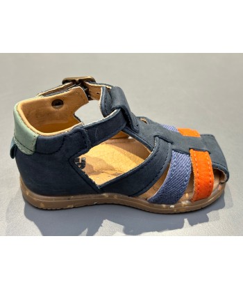 Sandalettes bopy rainou navy basket pas cher