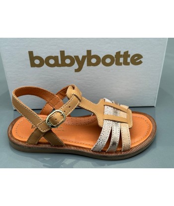 Sandalettes Babybotte 4549B038 kadaques texano cognac plus qu'un jeu 