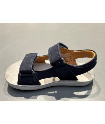 Sandalettes Shoo pom Goa boy scratch nubuck navy pas chere