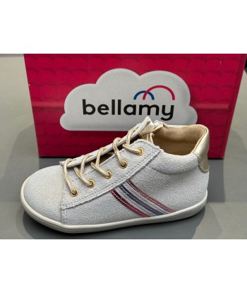 Bottines Bellamy Rafa blanc brillant de pas cher