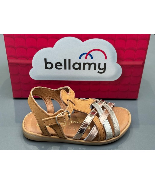 Sandalettes Bellamy gigi camel cuivre en stock