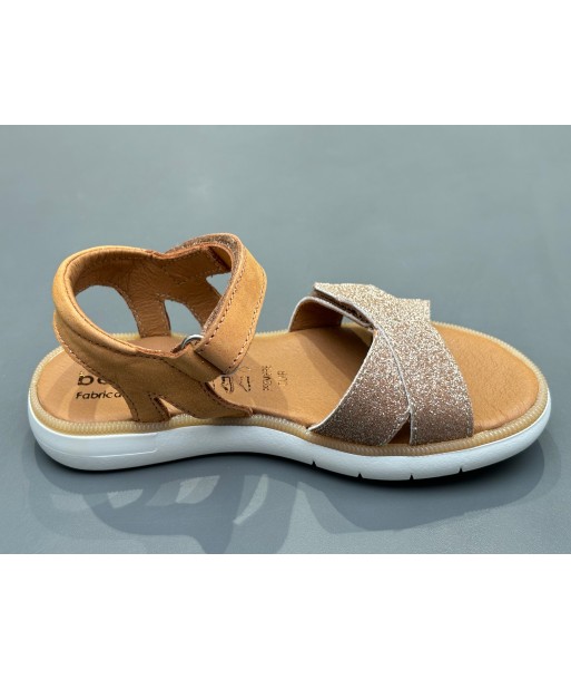 Sandalettes Bellamy Évi or camel pas cher