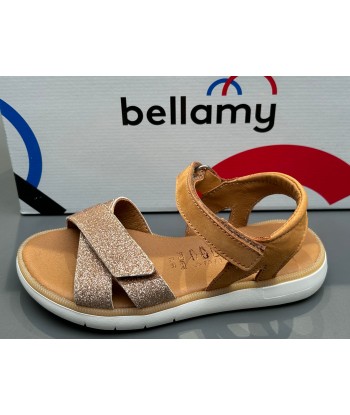 Sandalettes Bellamy Évi or camel pas cher