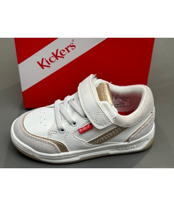 Baskets kickers kouic blanc argent or de la marque