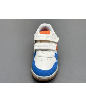 Baskets kickers kalido blanc bleu orange 2024