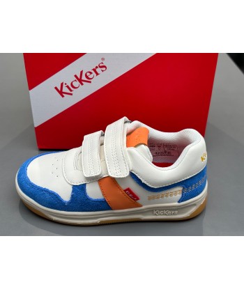 Baskets kickers kalido blanc bleu orange 2024