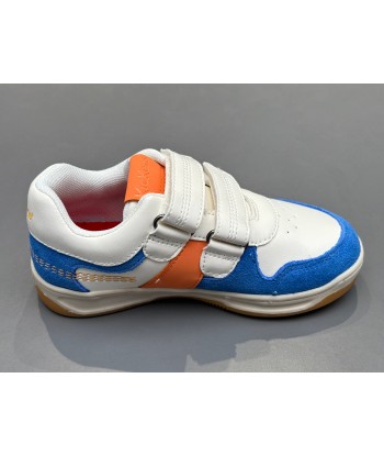 Baskets kickers kalido blanc bleu orange 2024