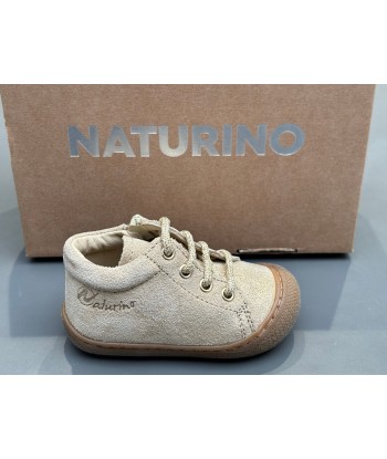 Bottines naturino cocoon zip suede glitter platinium H24 acheter en ligne