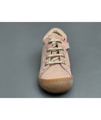 Bottines naturino cocoon zip lizard met rose sole honey H24 solde