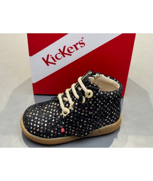 Bottines kickers kickbillista noir étoiles shop