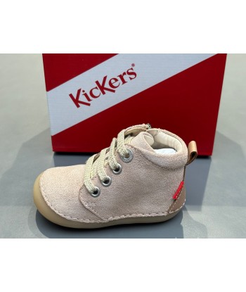 Bottines kickers sonizip beige champagne à prix réduit toute l'année