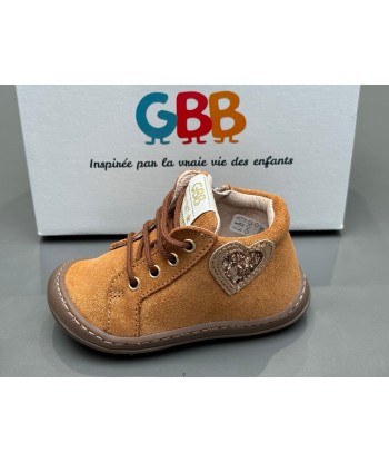 Bottines GBB 27459117AK611 flexoo cœur 44 camel pas chere