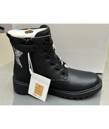 Bottines Geox J9420G j casey black DK silver le des métaux précieux