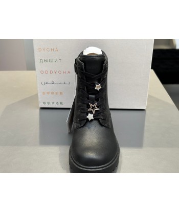 Bottines Geox J9420G j casey black DK silver le des métaux précieux