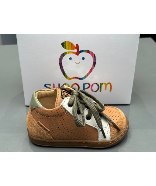 Bottines Shoo pom Bouba zip box velours light camel livraison gratuite