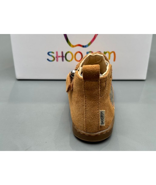 Boots Shoo pom Bouba Apple velours camel pas cher