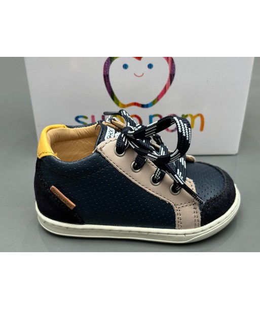 Bottines Shoo pom Bouba zip box regatta velours navy s'inspire de l'anatomie humaine