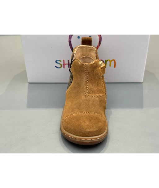 Boots Shoo pom Bouba New Apple velours DK camel pas cher chine