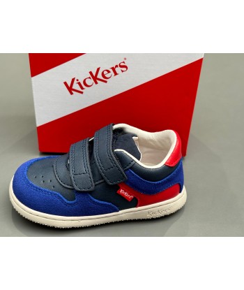 Baskets kickers kickmotion bleu marine rouge Comparez plus de prix