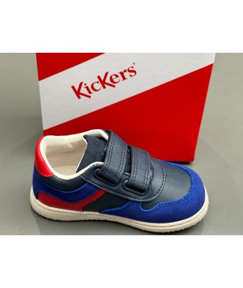 Baskets kickers kickmotion bleu marine rouge Comparez plus de prix