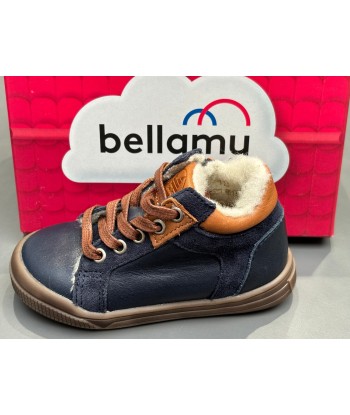 Bottines Bellamy 30236003 luky marine double laine pas cher chine