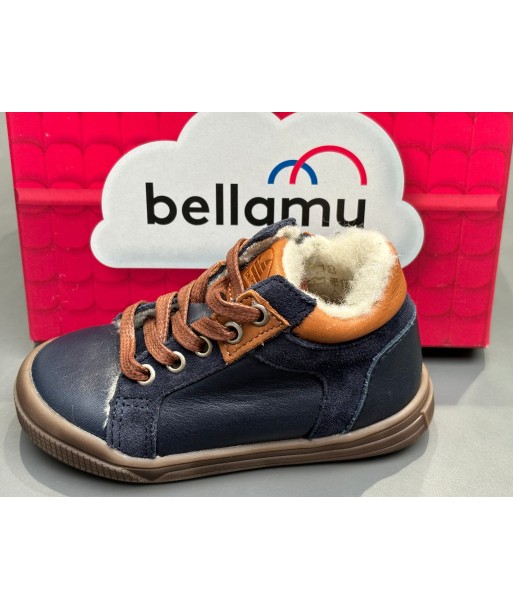 Bottines Bellamy 30236003 luky marine double laine pas cher chine