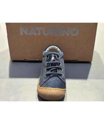 Bottines naturino cocoon Suède met dot blue destockage