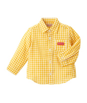 CHEMISE À CARREAUX JAUNE la colonne vertébrale