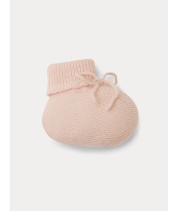 Chaussons en cachemire bébé rose pâle des créatures d'habitude