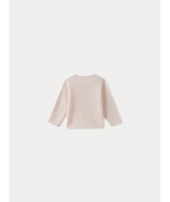 Cardigan en cachemire bébé rose pâle meilleur choix