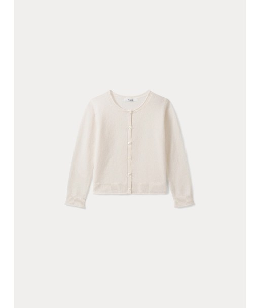 Cardigan fille blanc lait Venez acheter