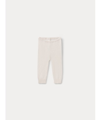 Legging cachemire bébé blanc lait de France