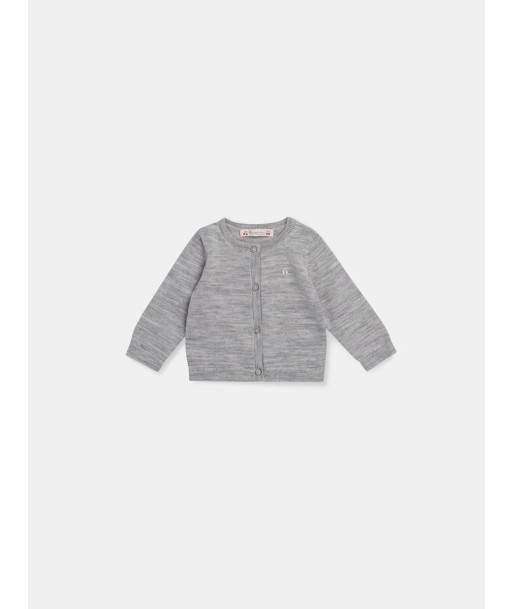 Cardigan laine gris clair Comparez plus de prix