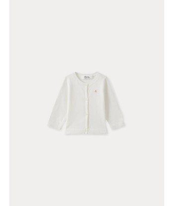 Cardigan bébé blanc lait pas chere