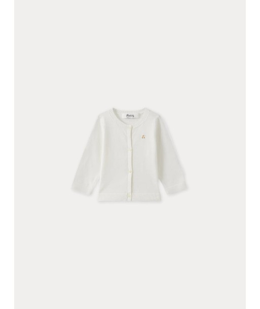 Cardigan bébé blanc lait pas chere