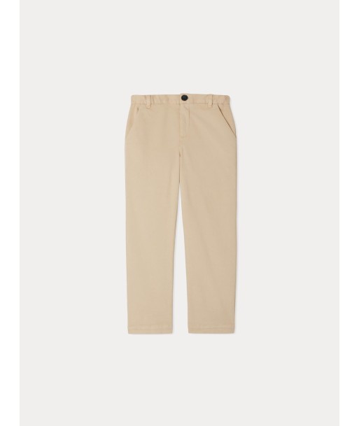 Pantalon Timoté en twill beige le des métaux précieux