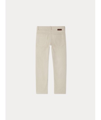 Pantalon Dewey en velours cotelé blanc Economisez 