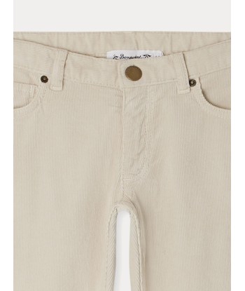 Pantalon Dewey en velours cotelé blanc Economisez 