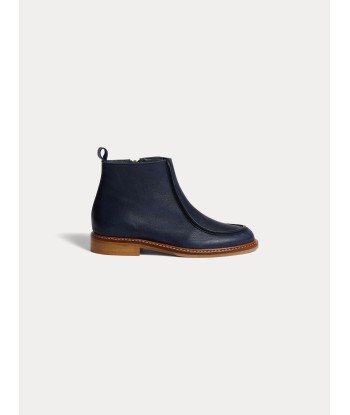 Boots Galila en cuir bleu foncé pas chere