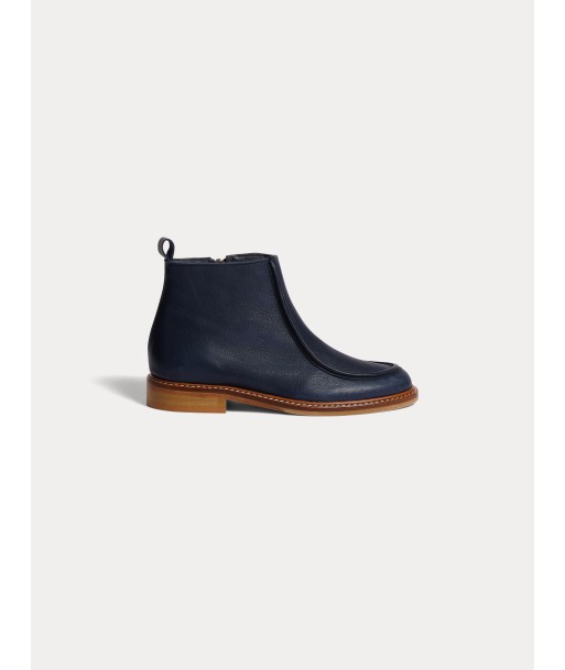 Boots Galila en cuir bleu foncé pas chere