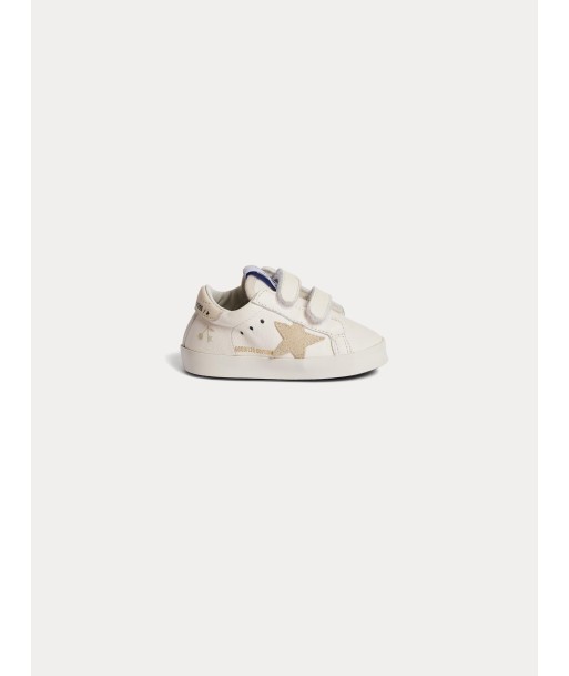 Baskets Bonpoint x Golden Goose bébé écru pas cher 