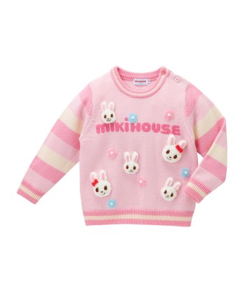 SWEATER EN LAINE ROSE USAKO le concept de la Pate a emporter 