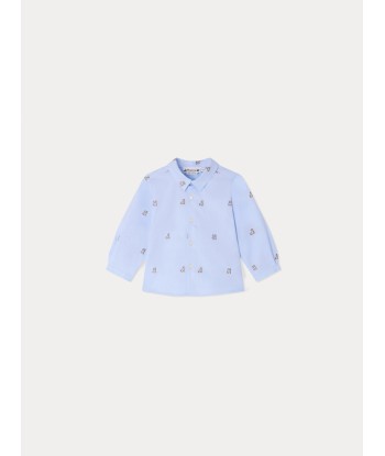 Chemise Malo bleu à motifs hantent personnes