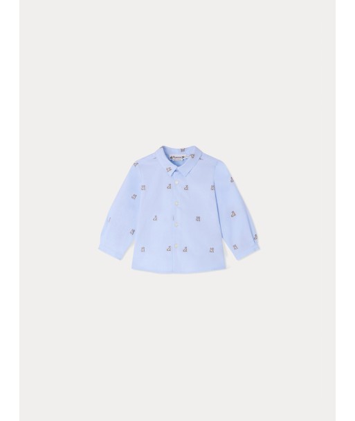 Chemise Malo bleu à motifs hantent personnes