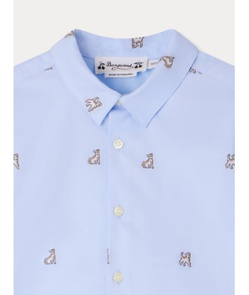 Chemise Malo bleu à motifs hantent personnes