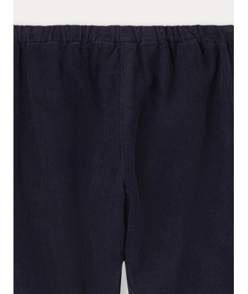 Pantalon Dandy en velours bleu nuit plus qu'un jeu 