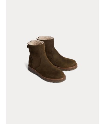 Boots Greg en cuir vert foncé Comparez et commandez 