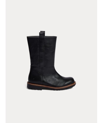 Boots Gab montantes en cuir de pas cher