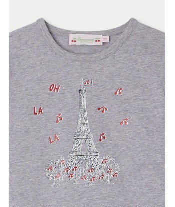 T-shirt Tidjiane à motifs gris de France